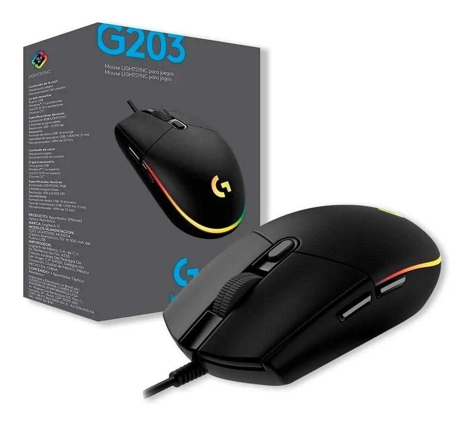 Mouse Logitech (G203) - Megasupplyrd.com