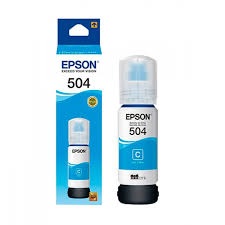 BOTELLA DE TINTA EPSON T504  CIAN