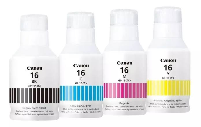 Botella de Tinta Canon GI-16 Magenta/Cyan/Yellow